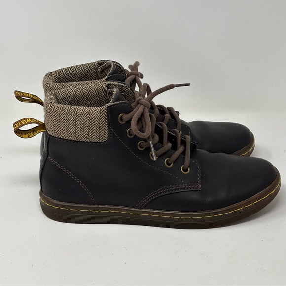 Dr. Martens Women’s Maelly padded collar brown lace up boots size 7 - Picture 6 of 11